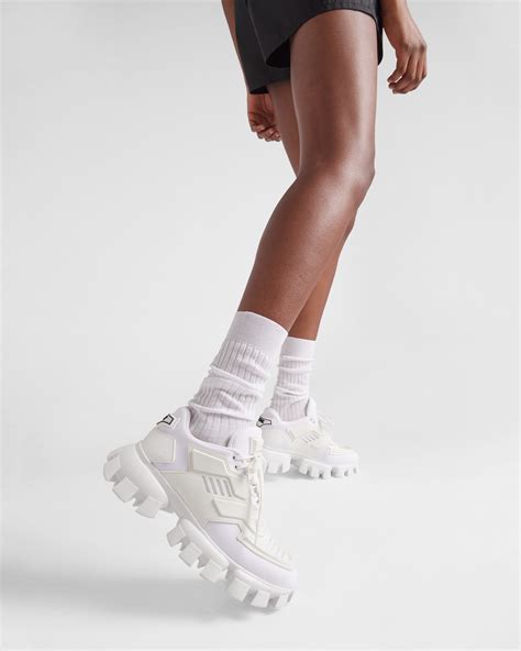 prada white cloudbust sneakers|Prada cloudbust sneakers women.